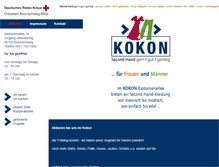 Tablet Screenshot of drk-kokon.de